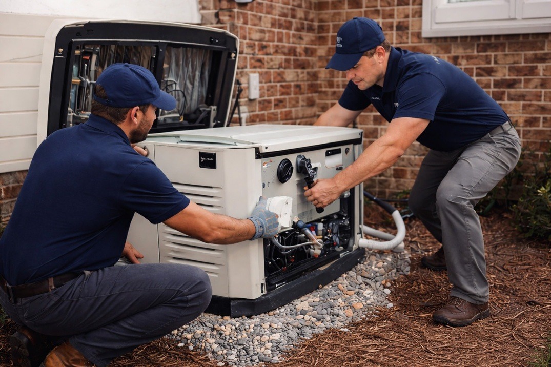 HomeSafe generator and electrical installation