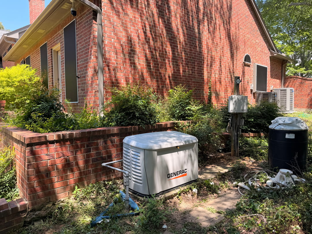 HomeSafe generator installation — Flower Mound residence