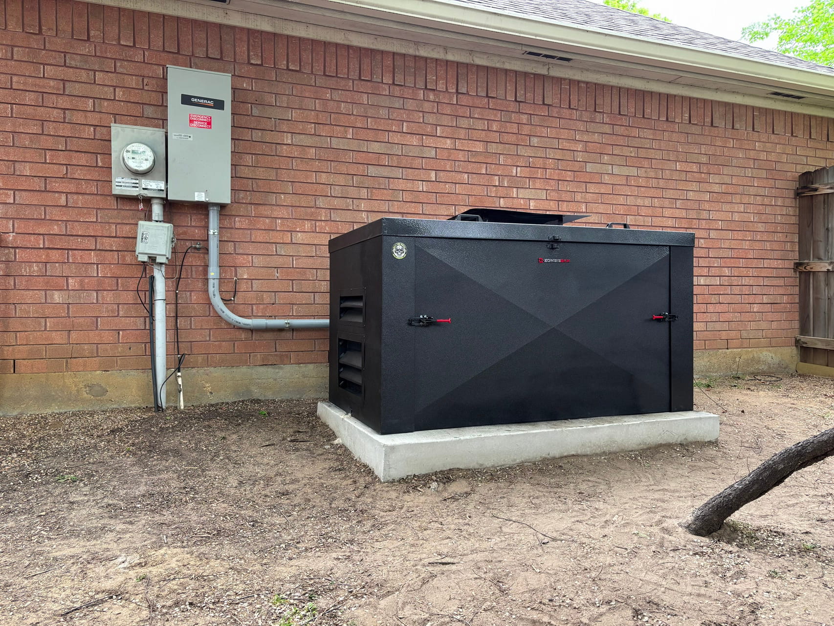 HomeSafe whole-home generator installation, DFW area