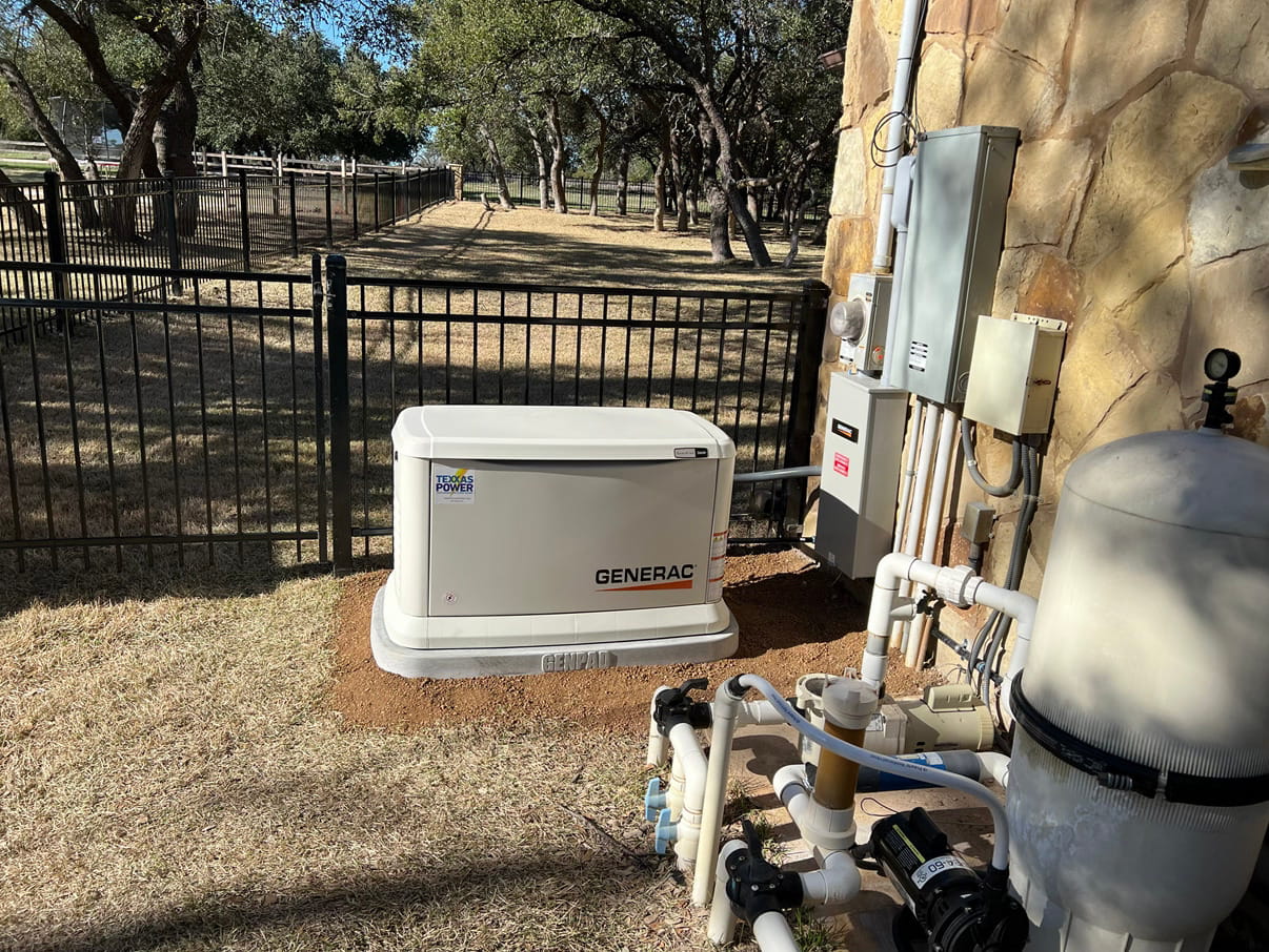 HomeSafe standby generator installation, DFW metroplex