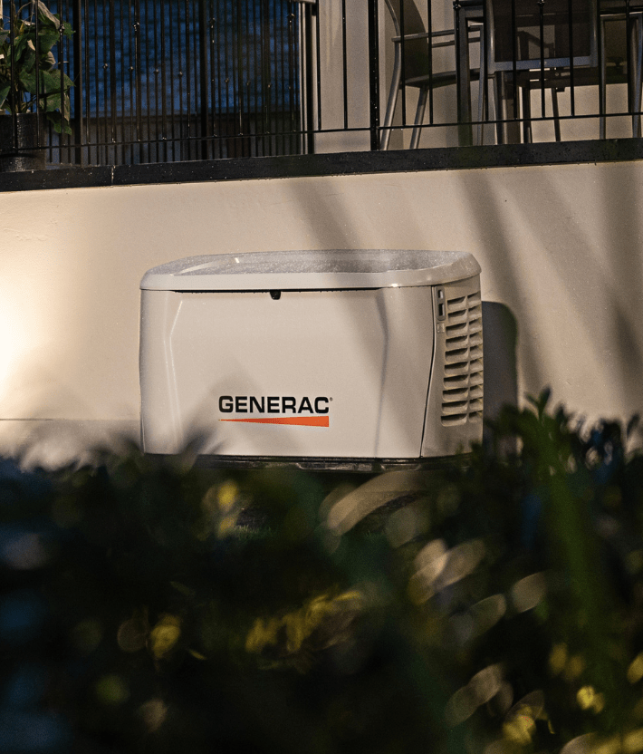 Generac home standby generator installed at a DFW home