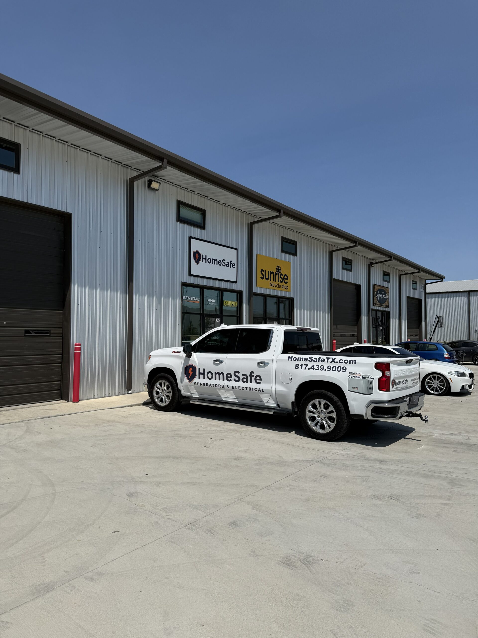 The HomeSafe Generators & Electrical team at the Fort Worth office on Harmon Road